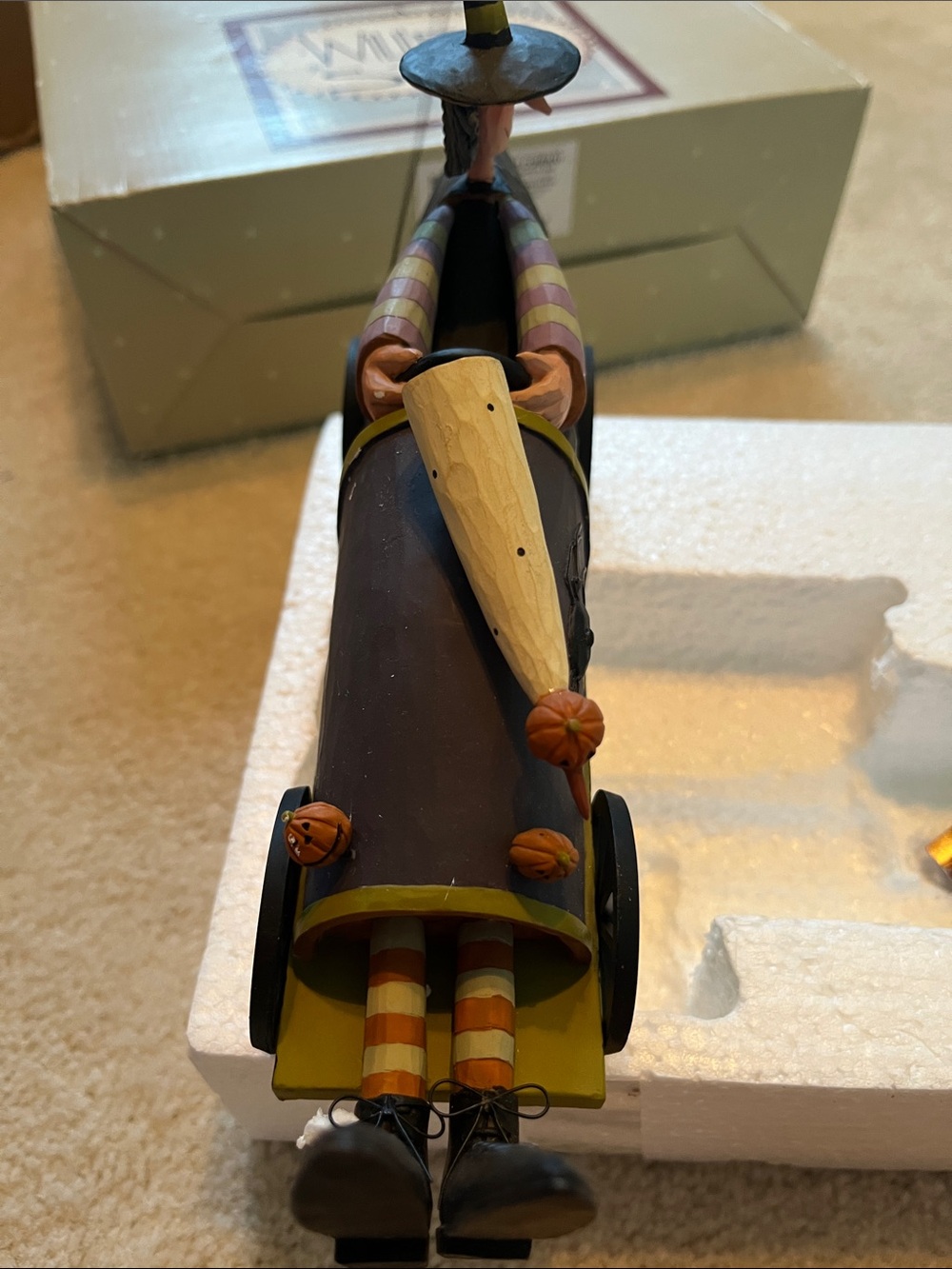 Williraye Studio Halloween Witch Racer Figurine - Purple, Black, Yellow. - Picture 4 of 8